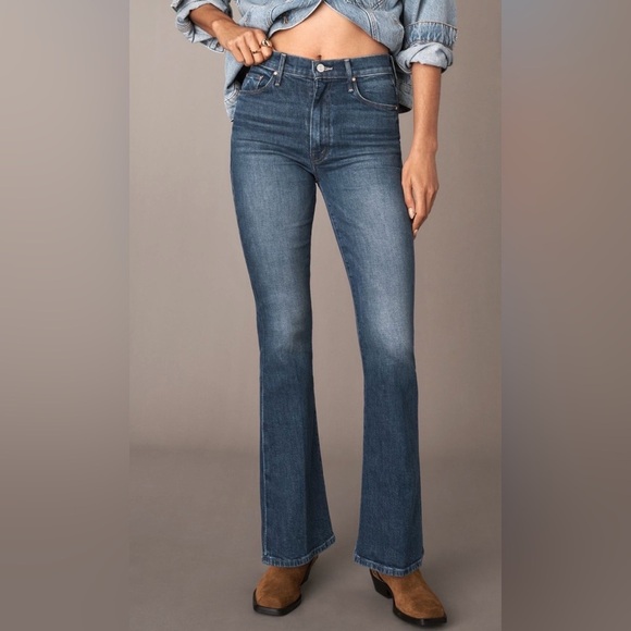 MOTHER The Weekender Skimp High-Rise Flare Jeans Size 31 NWT - Picture 2 of 16